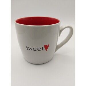 Starbucks Coffee Mug "Sweet" Heart White/Red 2011, 12oz  New